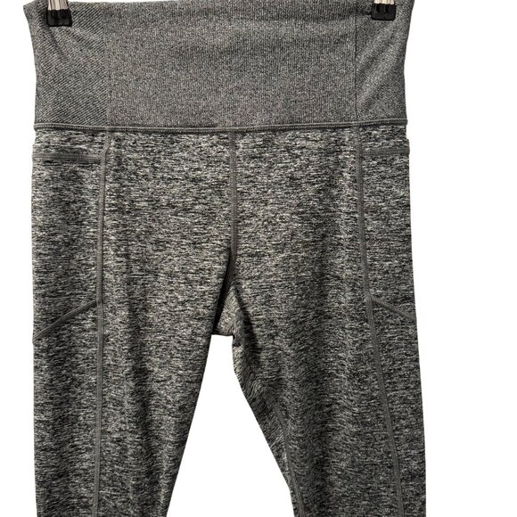 Athleta Exhale Heel Tight Leggings Sz M Gray Inseam 32'' Legging - Picture 7 of 12